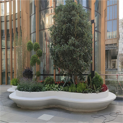戶外廣場(chǎng)GRC樹(shù)池坐凳藝術(shù)景觀坐凳飾紀(jì)上品廣東GRC構(gòu)件